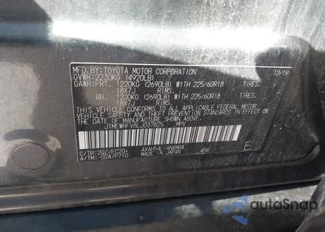 2020 Toyota Rav4 Hybrid Xse from USA, damaged, VIN JTMEWRFV8LJ037825
